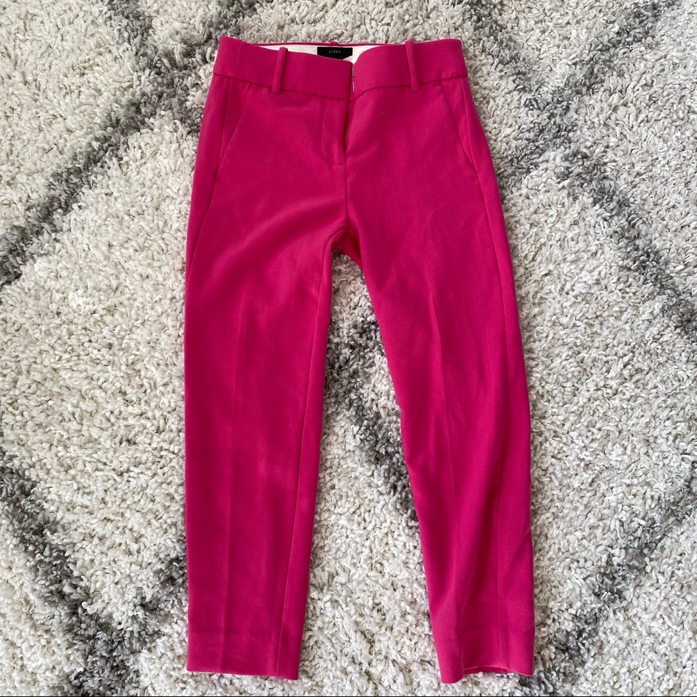 J. Crew pink Cameron slacks